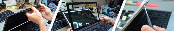 Laptop kijelző javítás, csere - a csere megvárható, szervizünkben mindössze 20-25 percet vesz igénybe